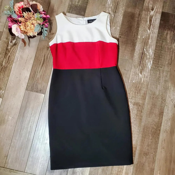 Evan-Picone Black Label Colorblock Sheath Dress Women's Size 10 NWOT - Picture 3 of 16